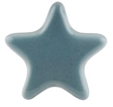 Solid Grey Star Ceramic Cabinet Knob